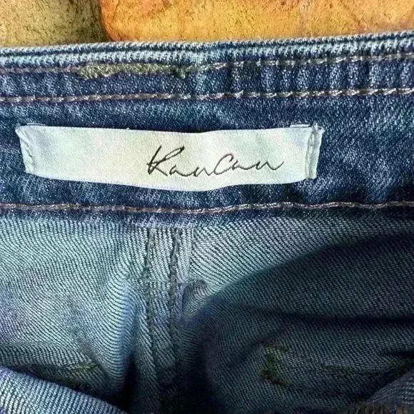 Kancan Cargo Jean Medium Wash High Waisted Denim women's size 11/29 - Picture 3 of 4